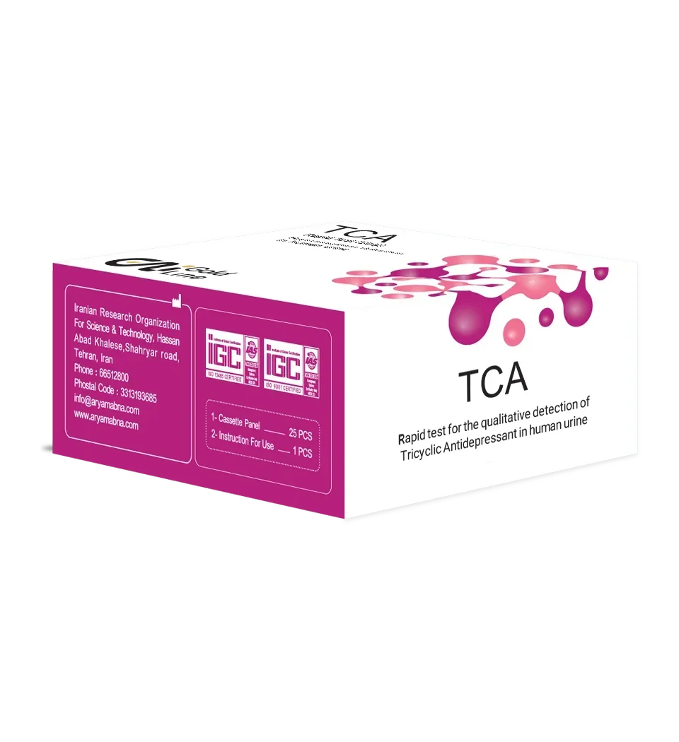 جعبه کیت تست سریع کیفی داروهای ضدافسردگی سه‌حلقه‌ای (TCA) در ادرار